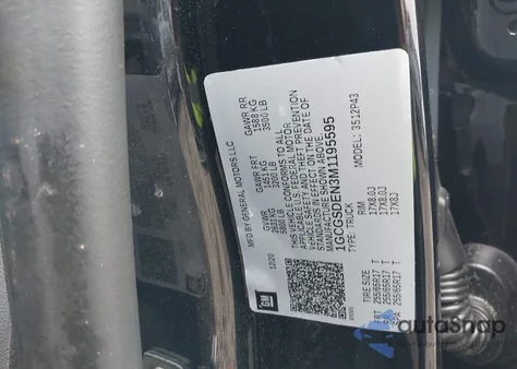 2021 Chevrolet Colorado 2Wd Short Box Z71 из США, поврежденный, VIN 1GCGSDEN3M1195595